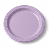 Lavender 9" Round Plastic Plates - 20 Count
